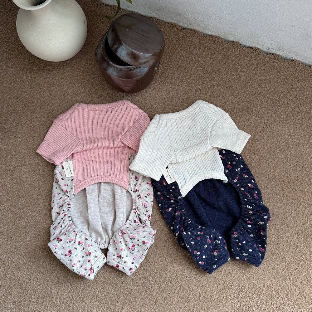 Floral Pajama Onesie (2 colors)