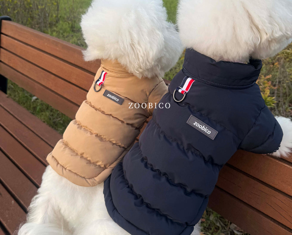 Tricolor Hooded Puffer Jacket (3 colors)