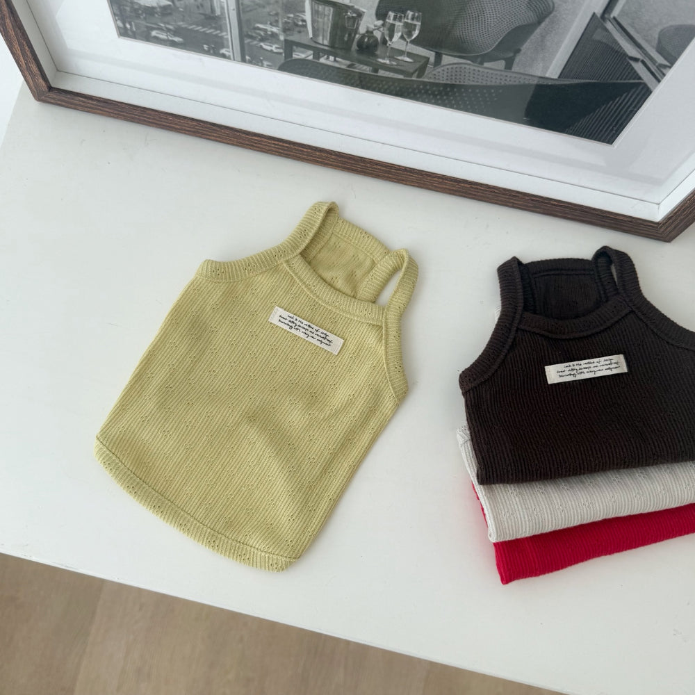 Punching Sleeveless Top (4 colors)