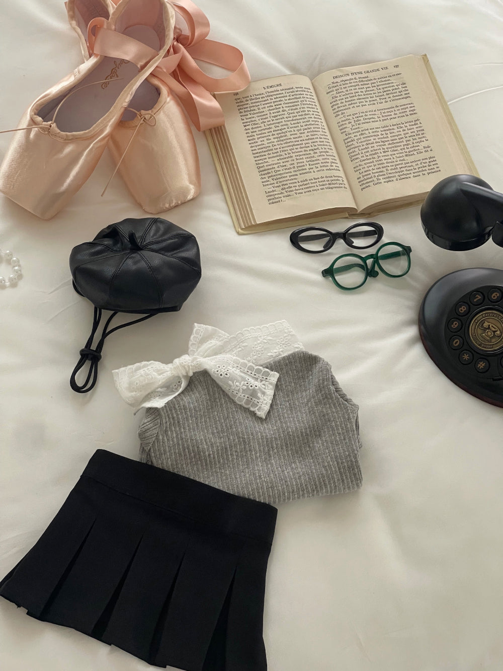 Ribbon Scarf Tee (3 colors)