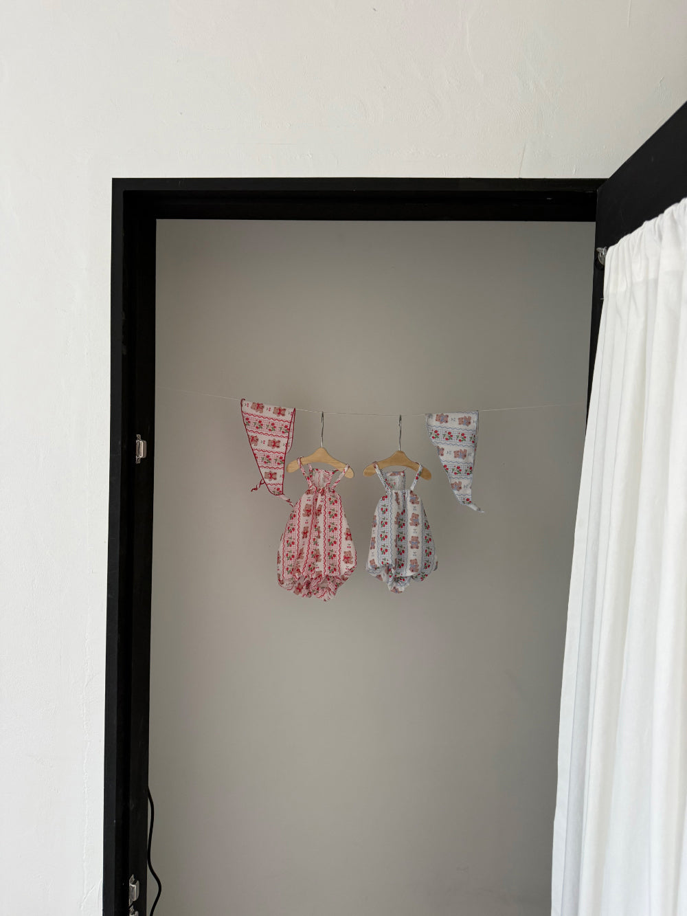 Cherry Bear Bloomers Onesie (2 colors)