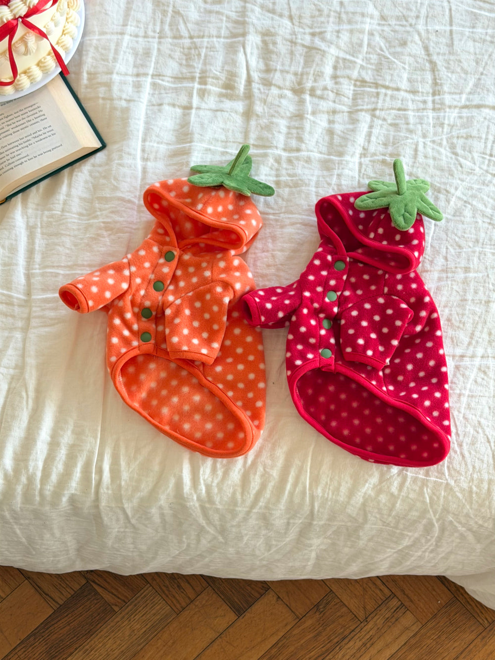 Fruity Dot Fleece Jacket (2 colors)