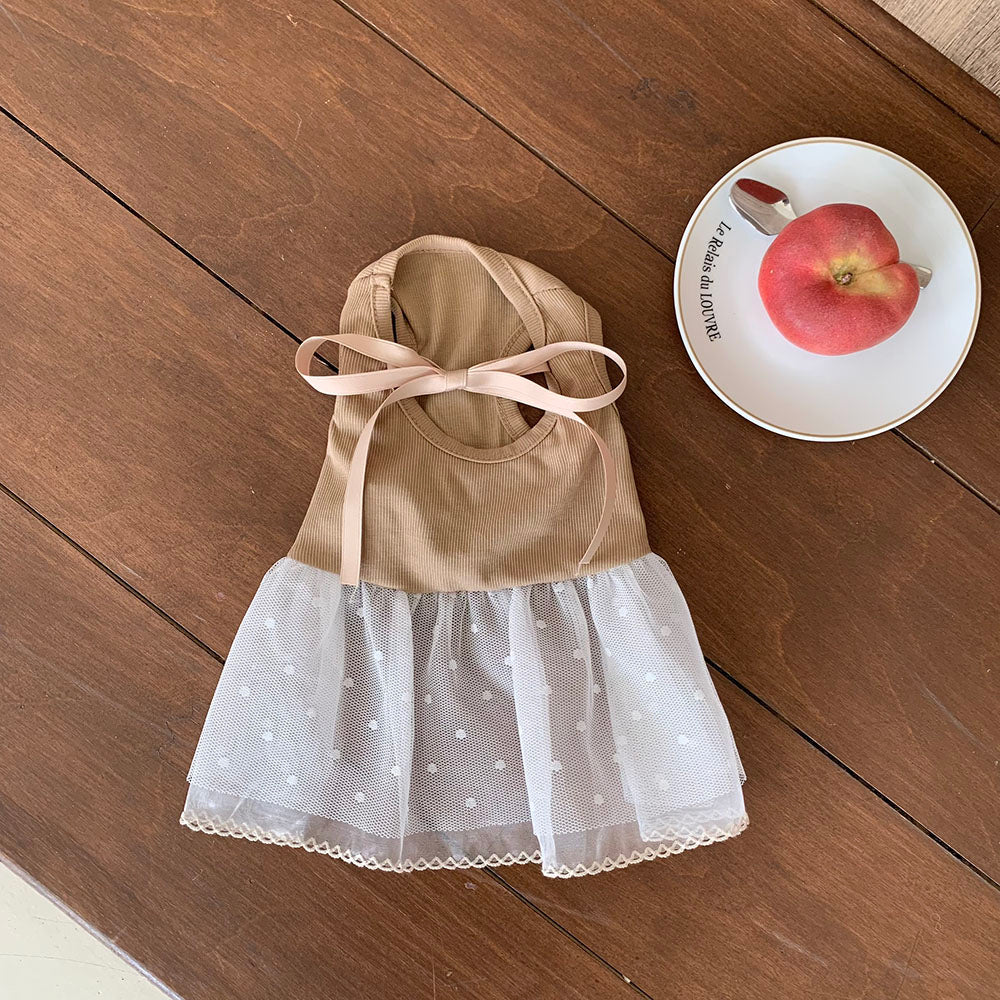 Ballet Ribbed Sleeveless Dress (2 colors)