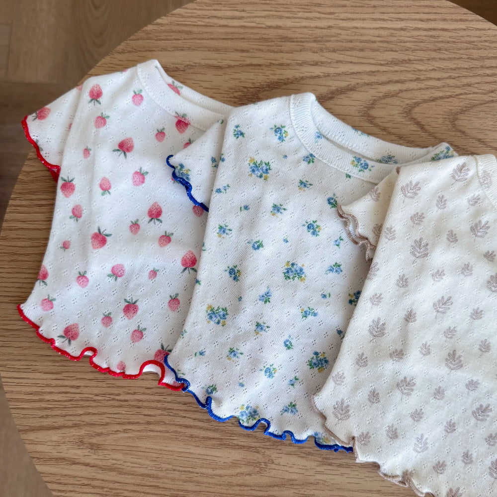 Eyelet Tee (3 colors)