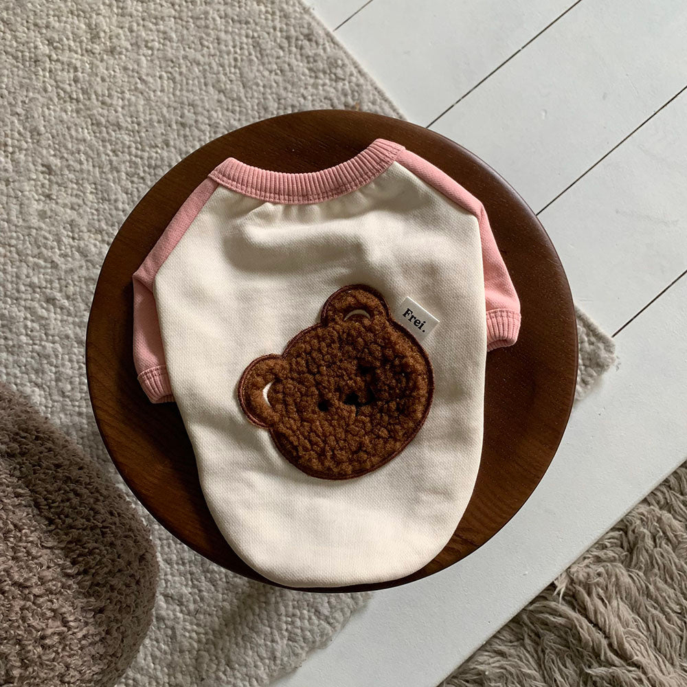 Bear Patch Raglan Sweatshirt (4 colors)