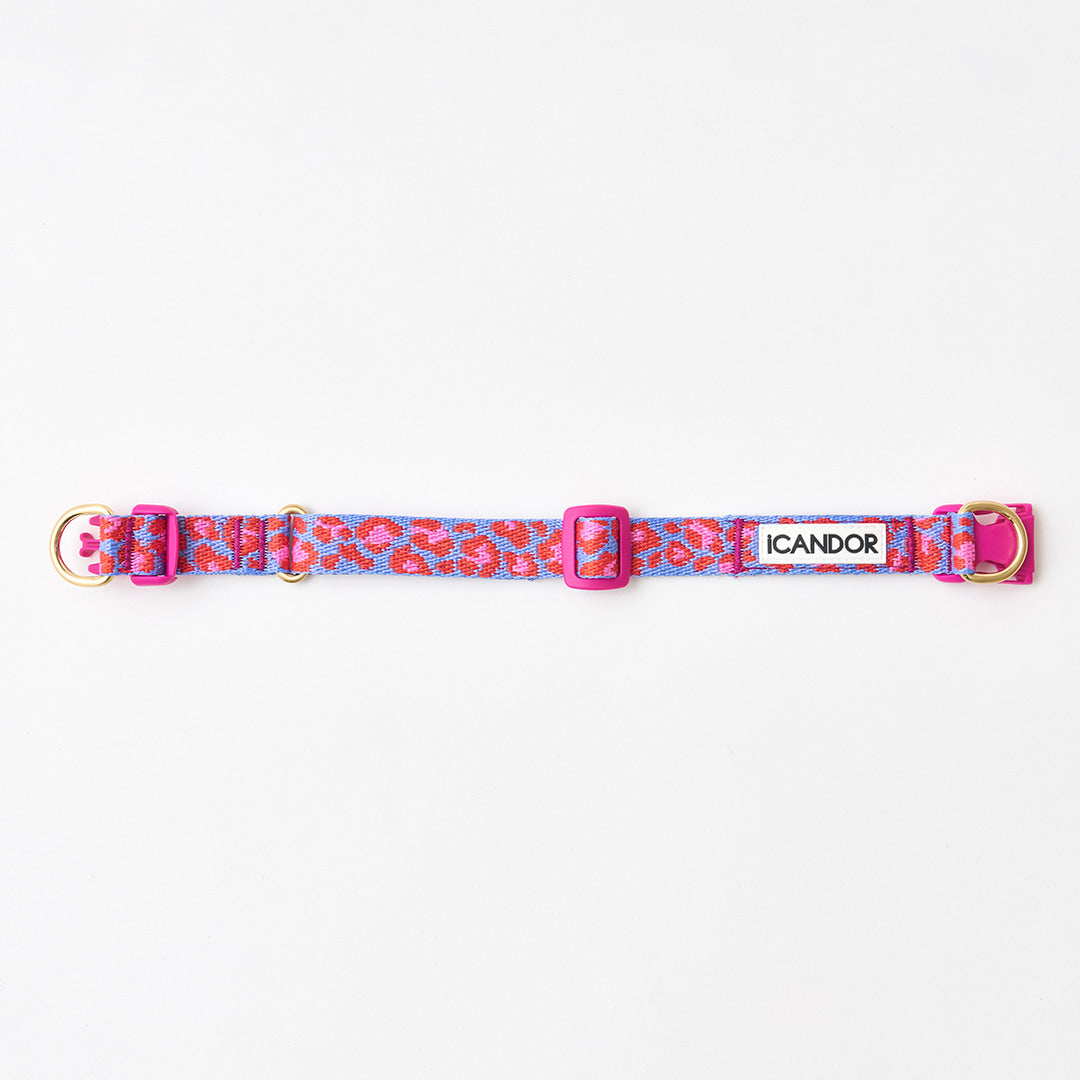 Gentle Collar Dual (Leopard Lavender Blue)