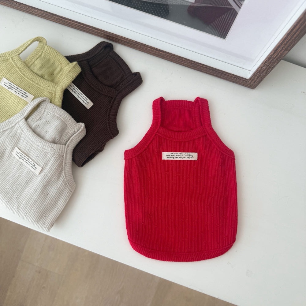 Punching Sleeveless Top (4 colors)