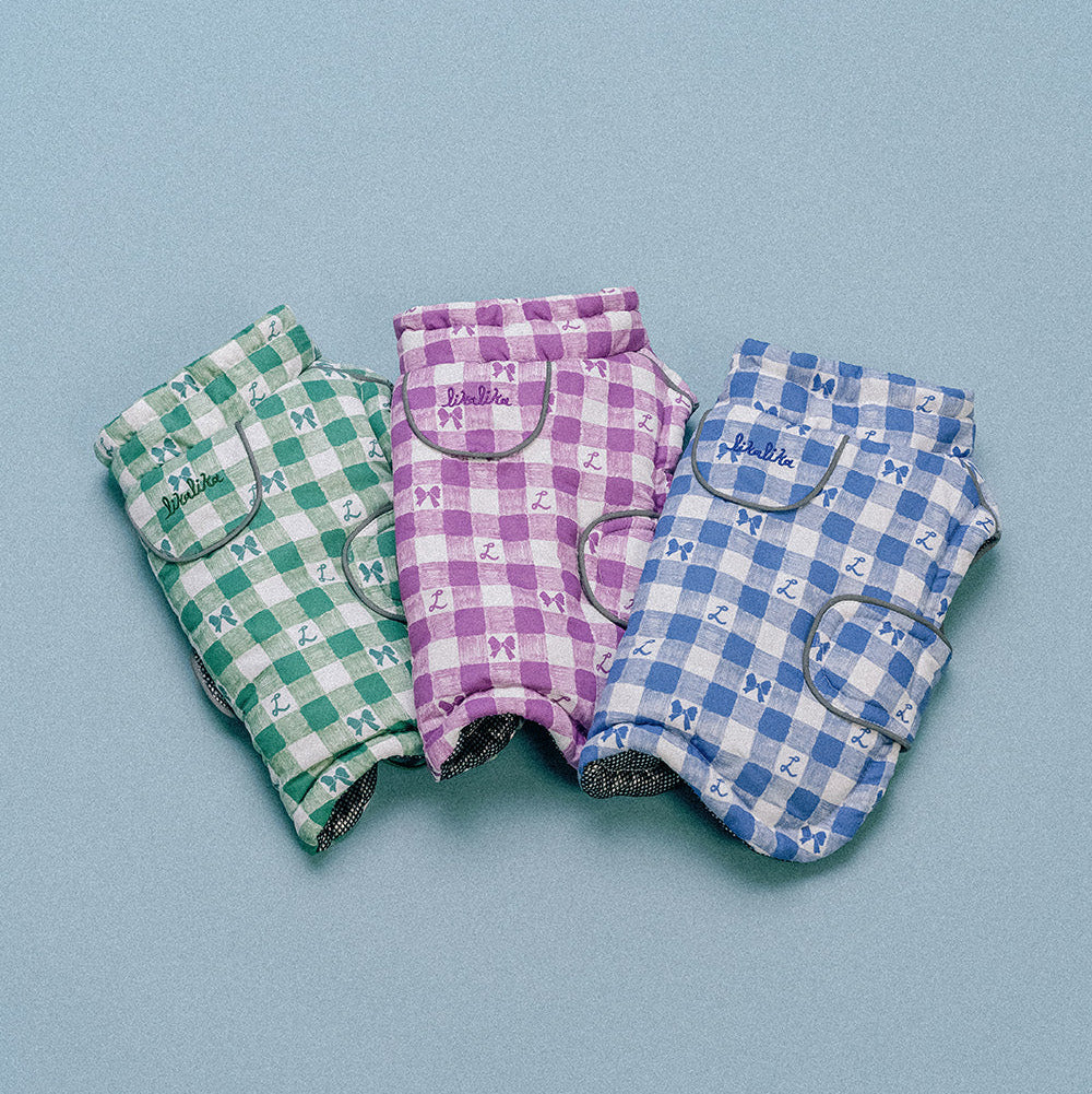 Gingham Thermo-Heat Padded Jacket (3 colors) preorder