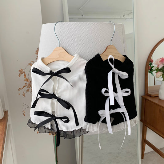 Ballet Ribbon Sleeveless Tee (2 colors)