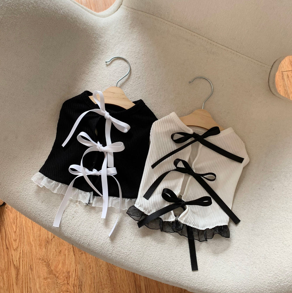 Ballet Ribbon Sleeveless Tee (2 colors)