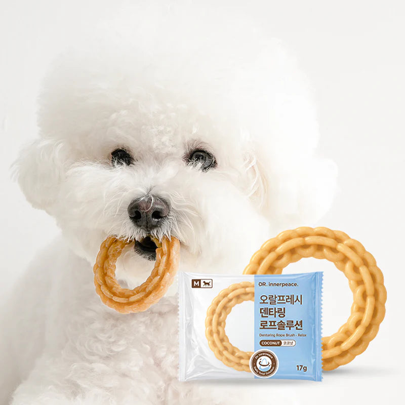 Dental Ring Rope Brush Coconut (relax, Stress relief)