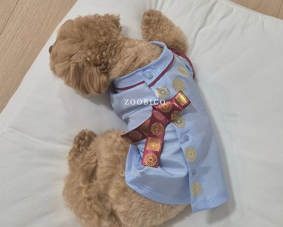 Gold Emblem Traditional Hanbok Vest (2 colors)