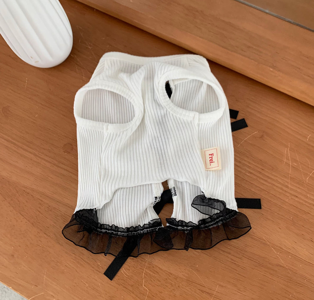 Ballet Ribbon Sleeveless Tee (2 colors)