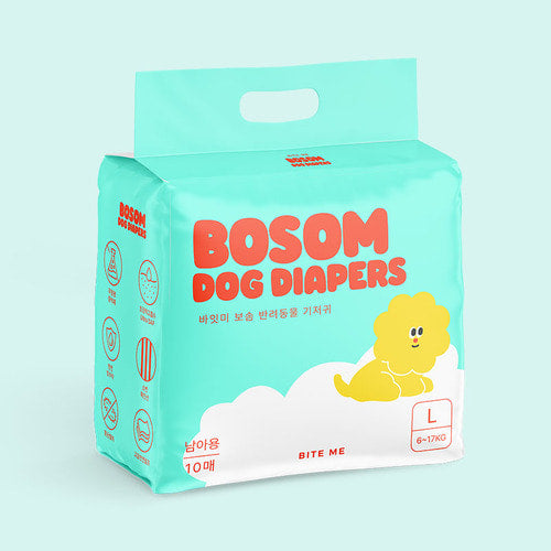 Bosom Dog Diapers - Male (S ~ XL)