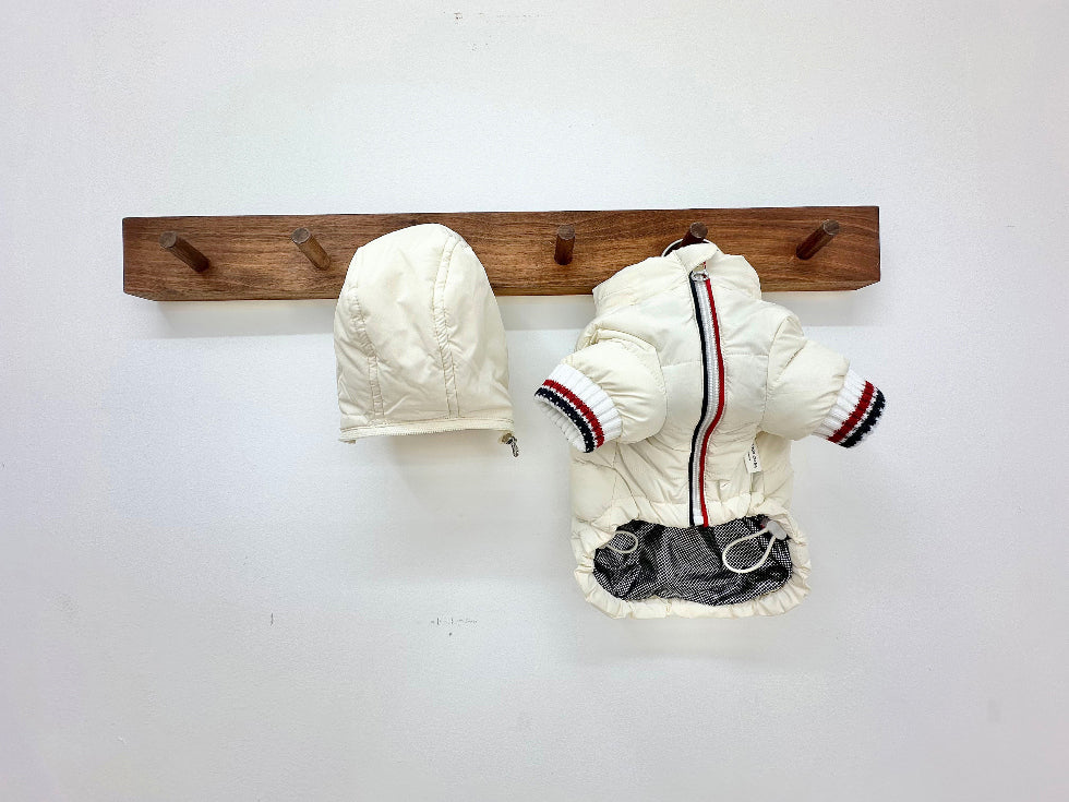 Tricolor Hooded Puffer Jacket (3 colors)