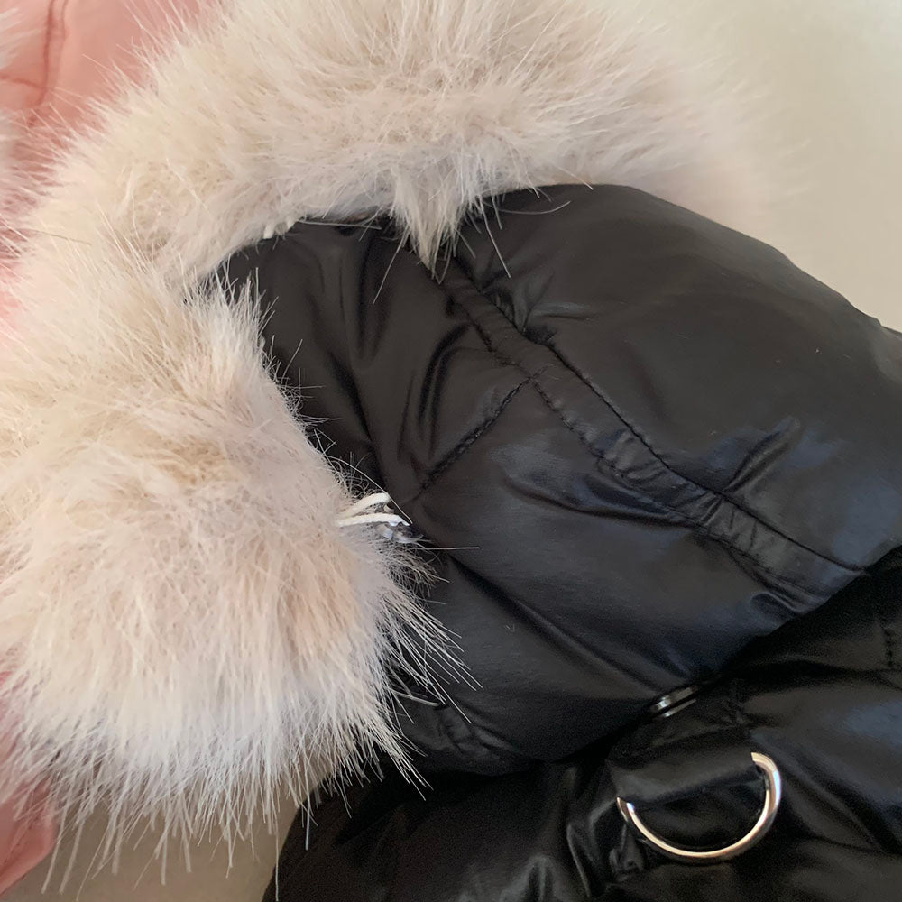 Faux Fur Hooded Puffer Vest (3 colors)