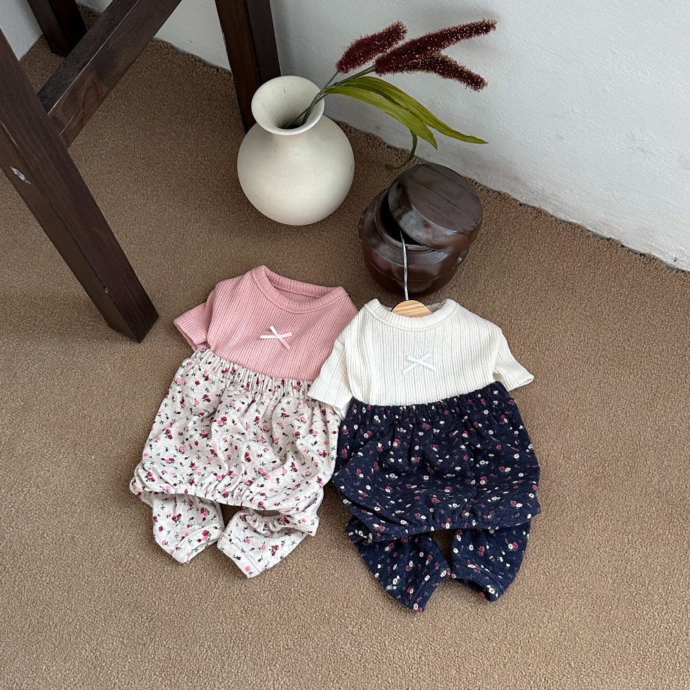 Floral Pajama Onesie (2 colors)