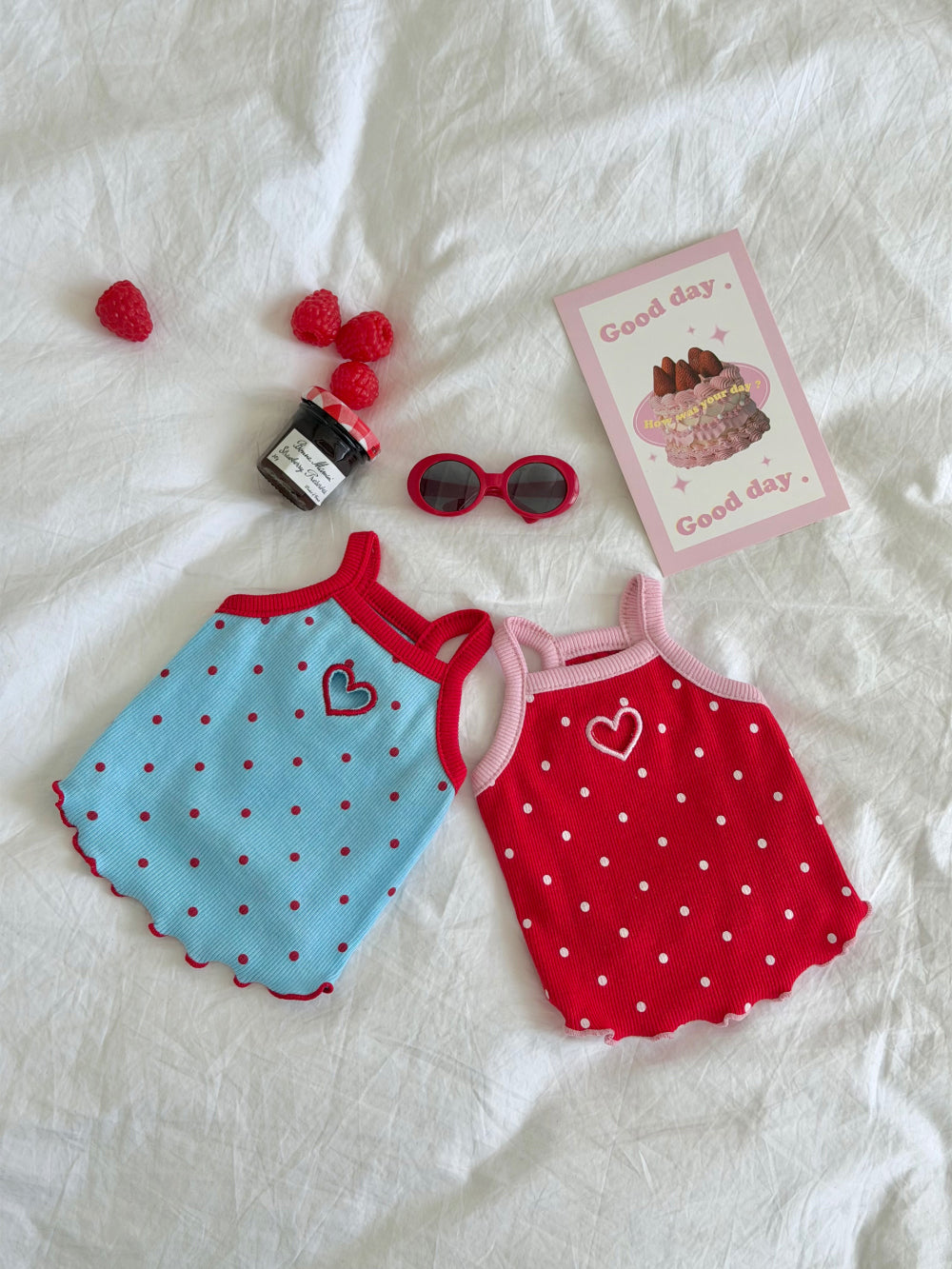 Heart Hole Polka Dot Top (2 colors)