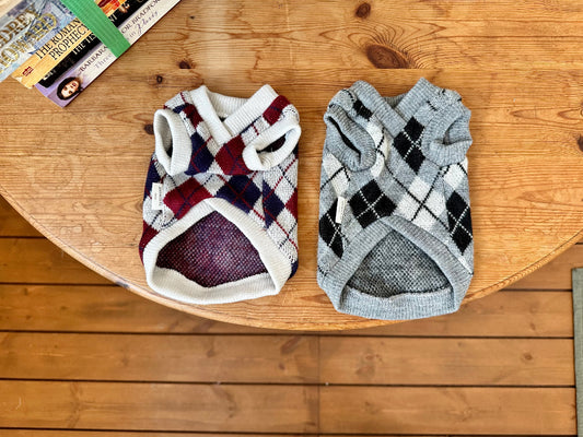 Argyle Knit Vest (2 colors)