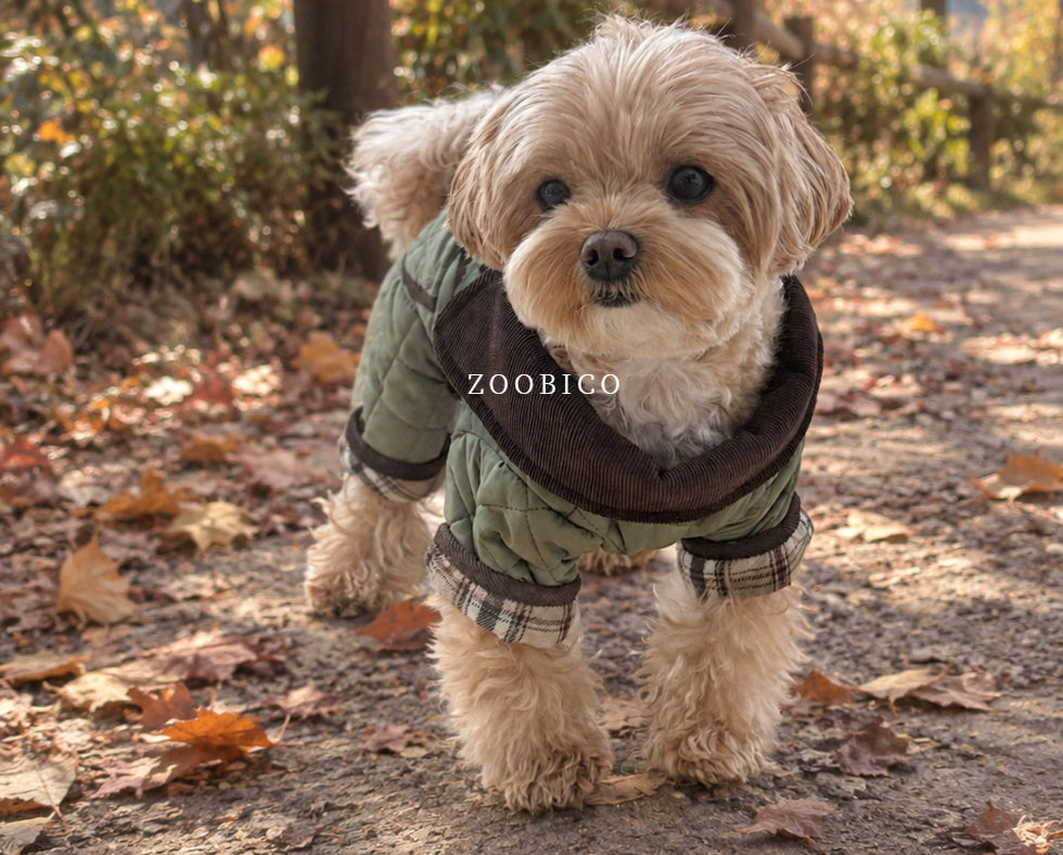 Quilted Check Puffer Jumpsuit (2 colors)