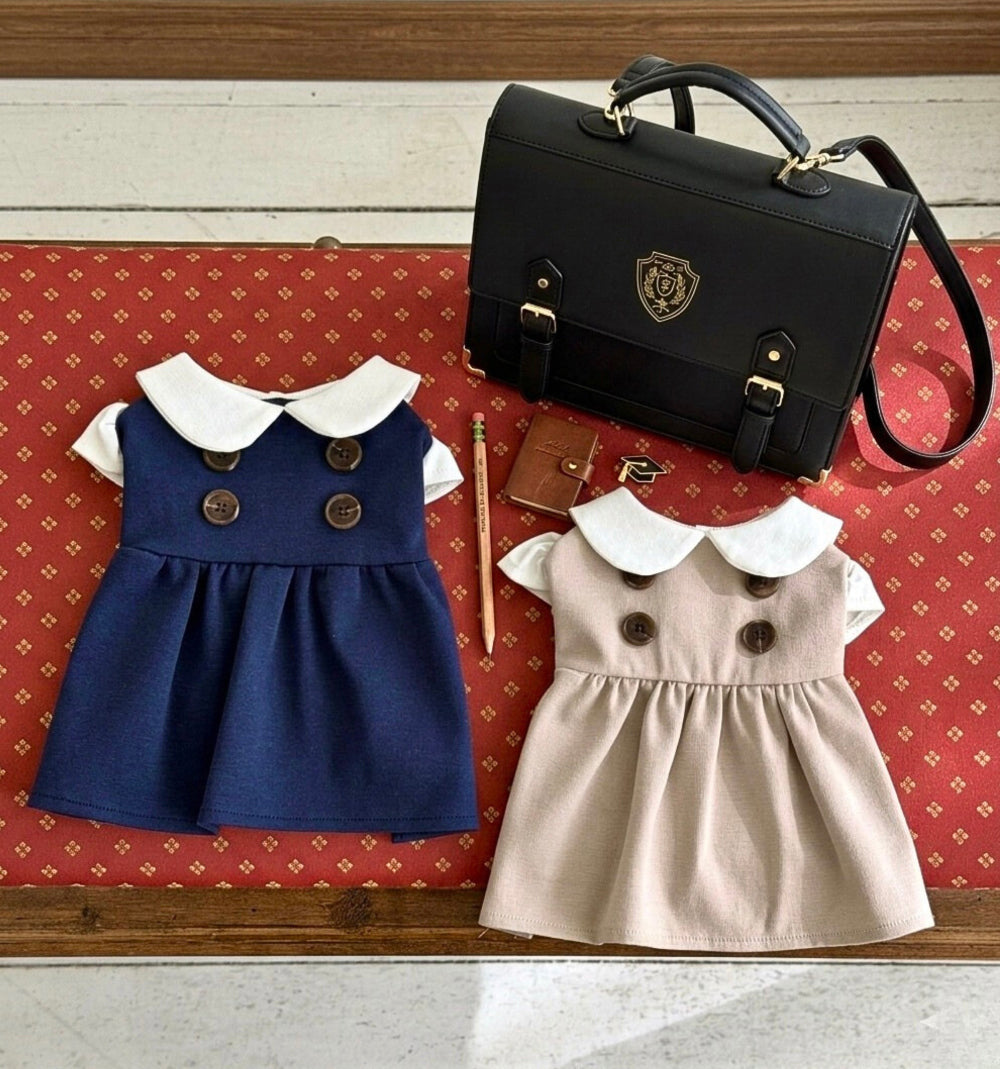 Trench School Dress (2 colors)