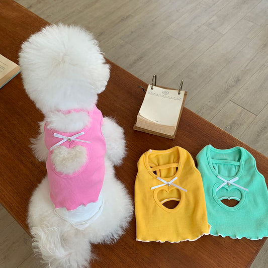 Heart Hole Sleeveless Tee (3 colors)