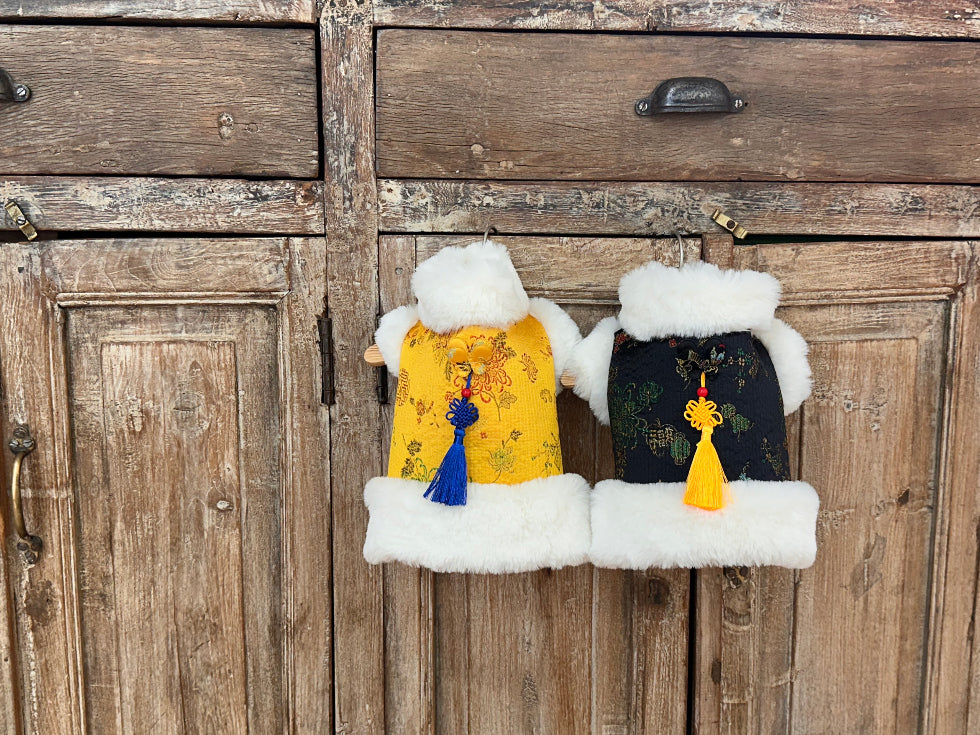 Quilted Angora Fur Hanbok Vest (2 colors)