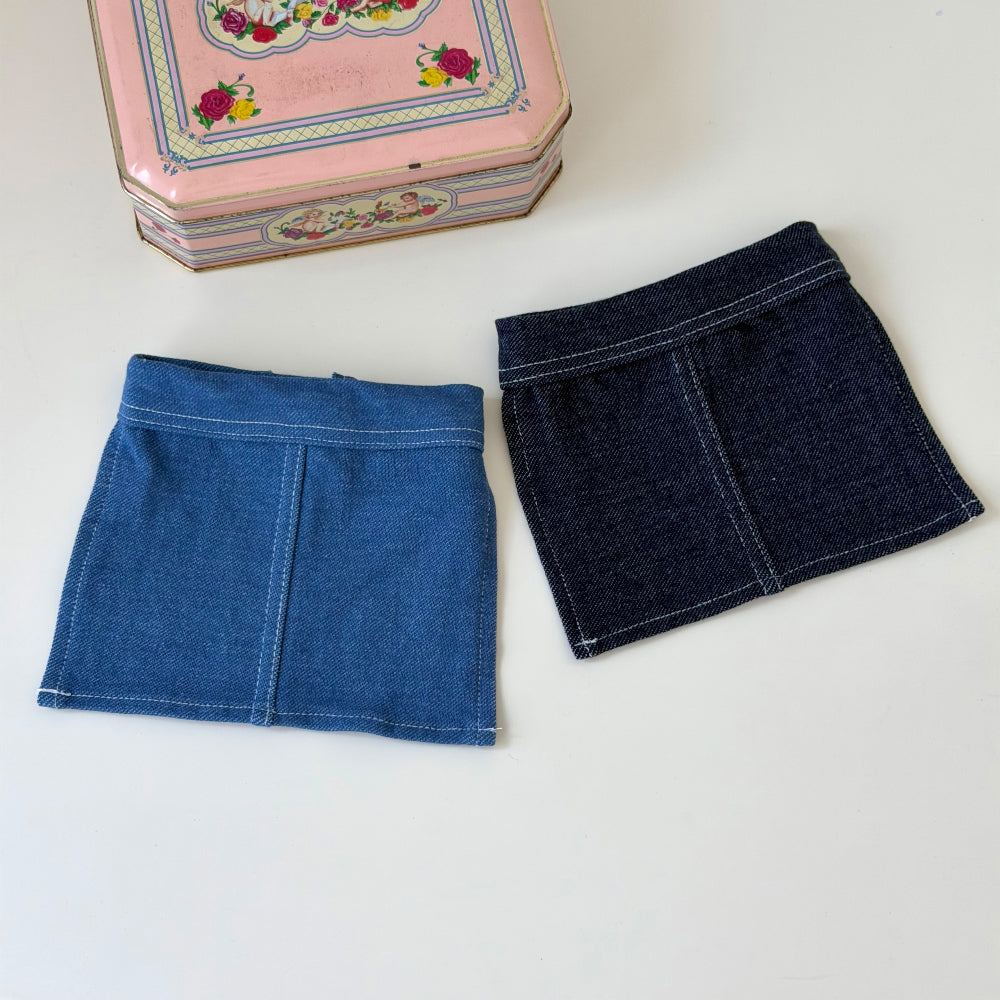 Denim Mini Skirt (2 colors)