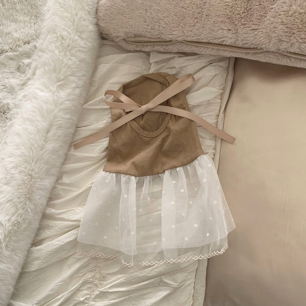 Ballet Ribbed Sleeveless Dress (2 colors)