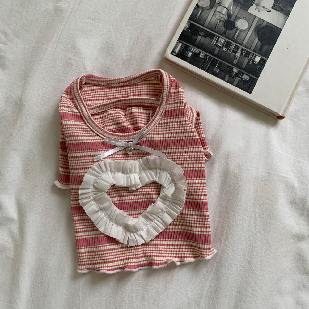 Heart Lace Tee (3 colors)