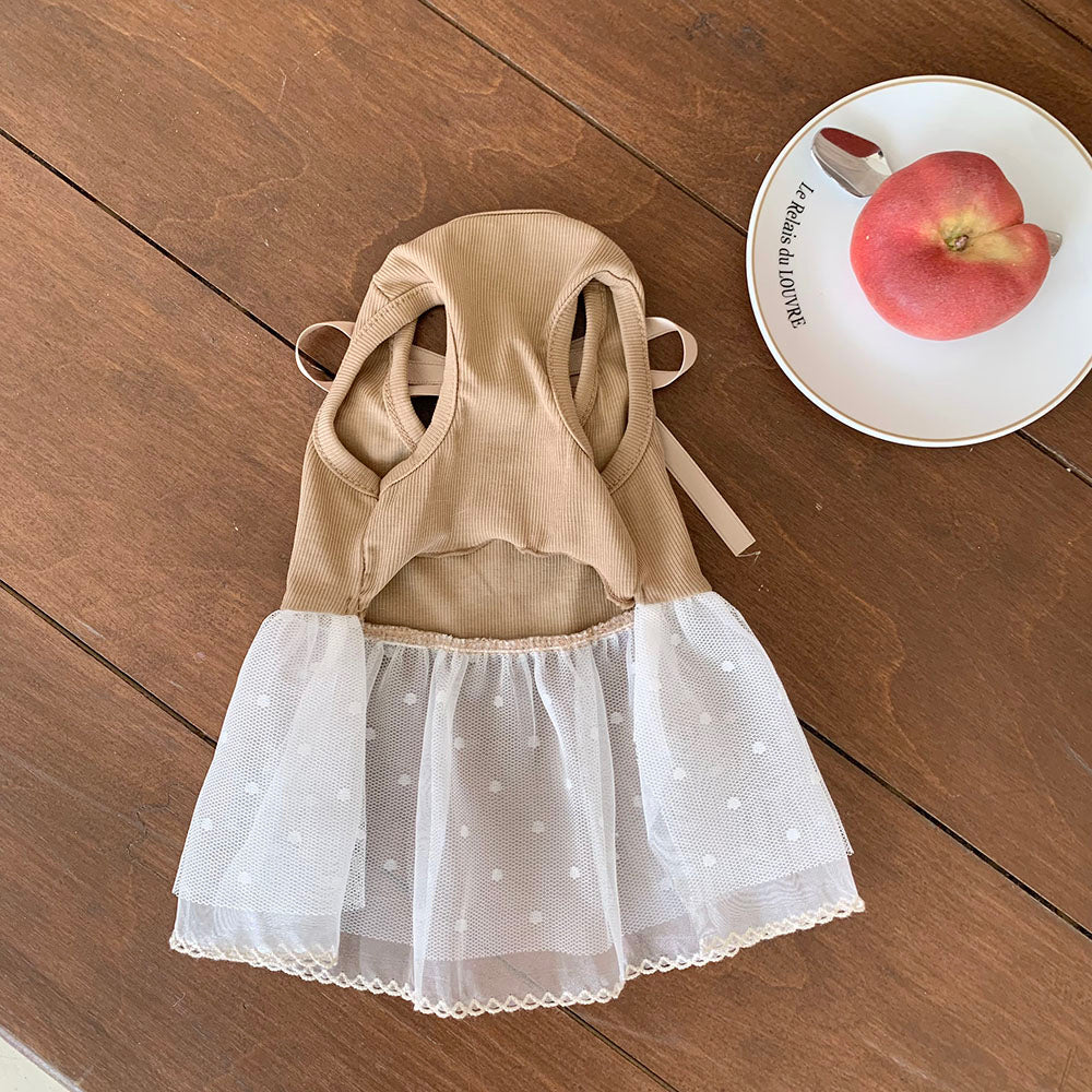 Ballet Ribbed Sleeveless Dress (2 colors)