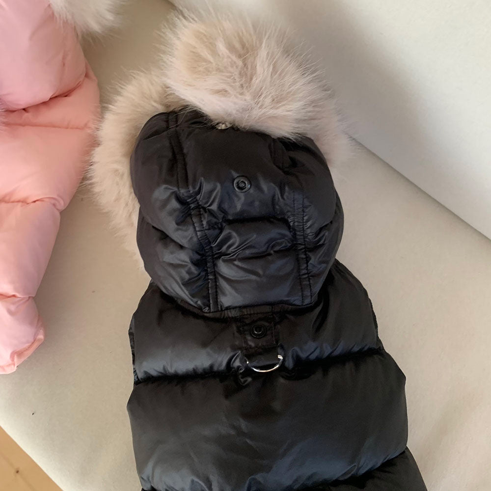Faux Fur Hooded Puffer Vest (3 colors)