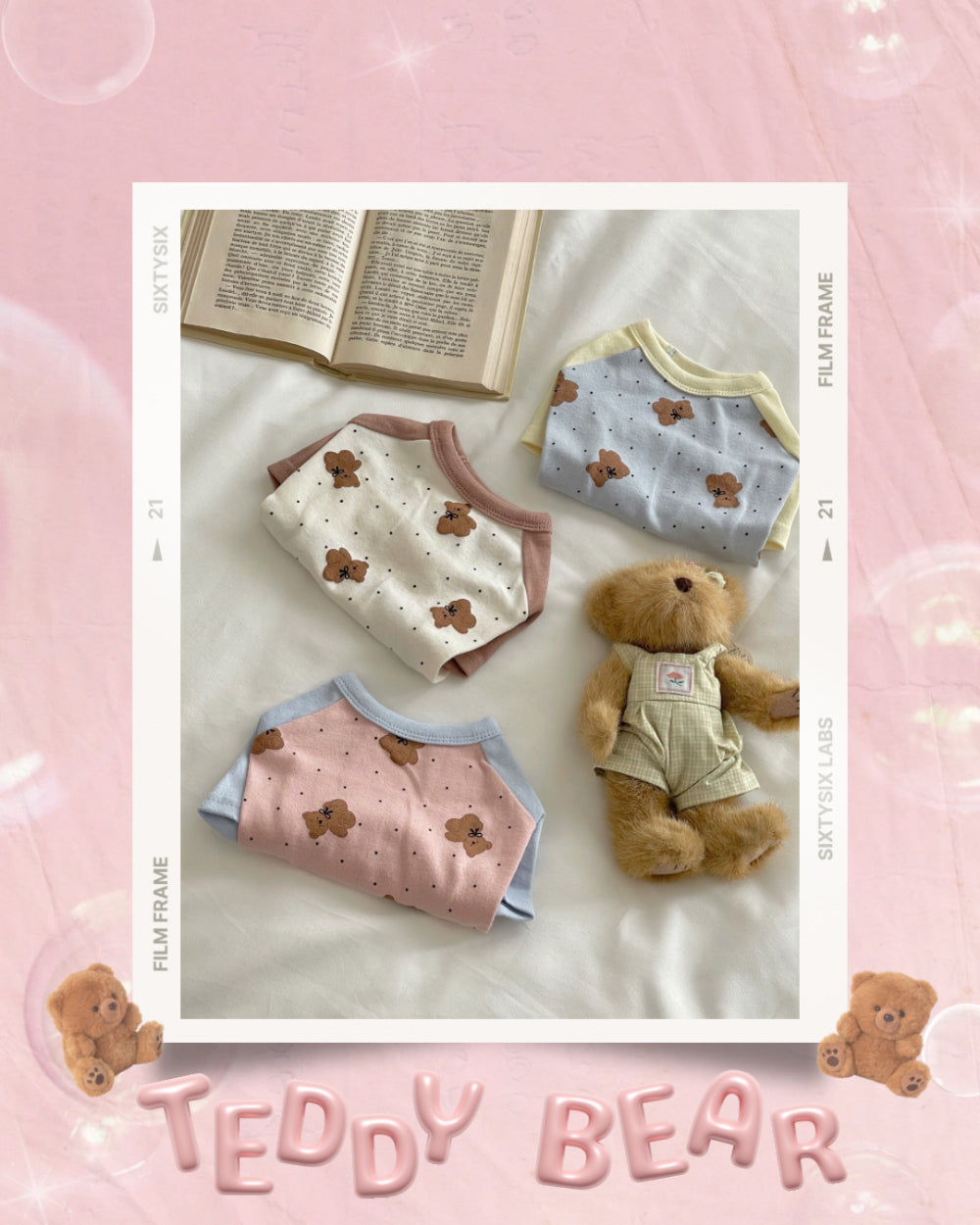 Ribbon Bear Tee (3 colors)