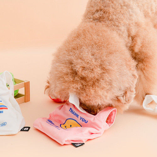 Crinkle Vinyl Bag Toy (2colors)