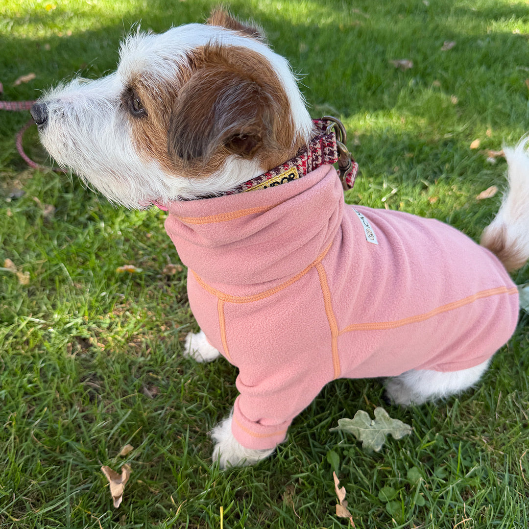Polar Tweed Snood Top Pink