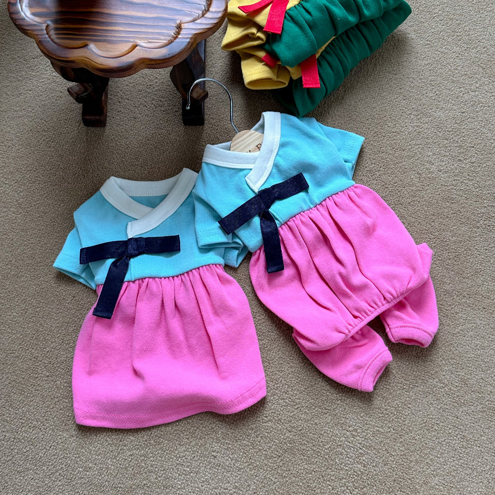 Vivid Hanbok Dress & Onesie (2 colors)