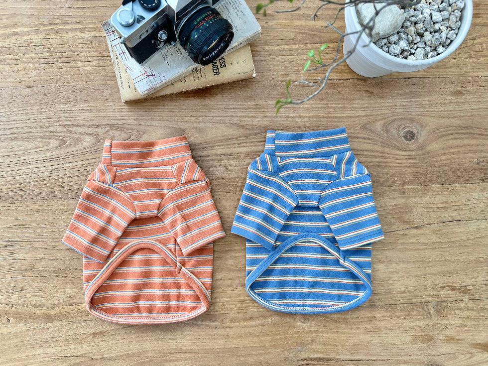 Good Day Stripe Turtleneck Tee (2 colors)