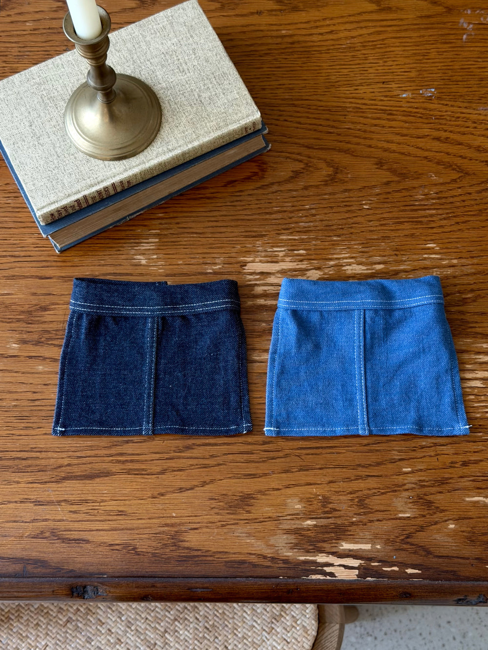 Denim Mini Skirt (2 colors)