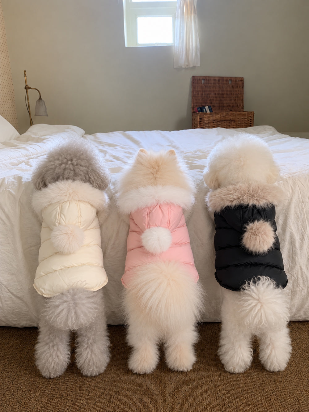 Faux Fur Hooded Puffer Vest (3 colors)