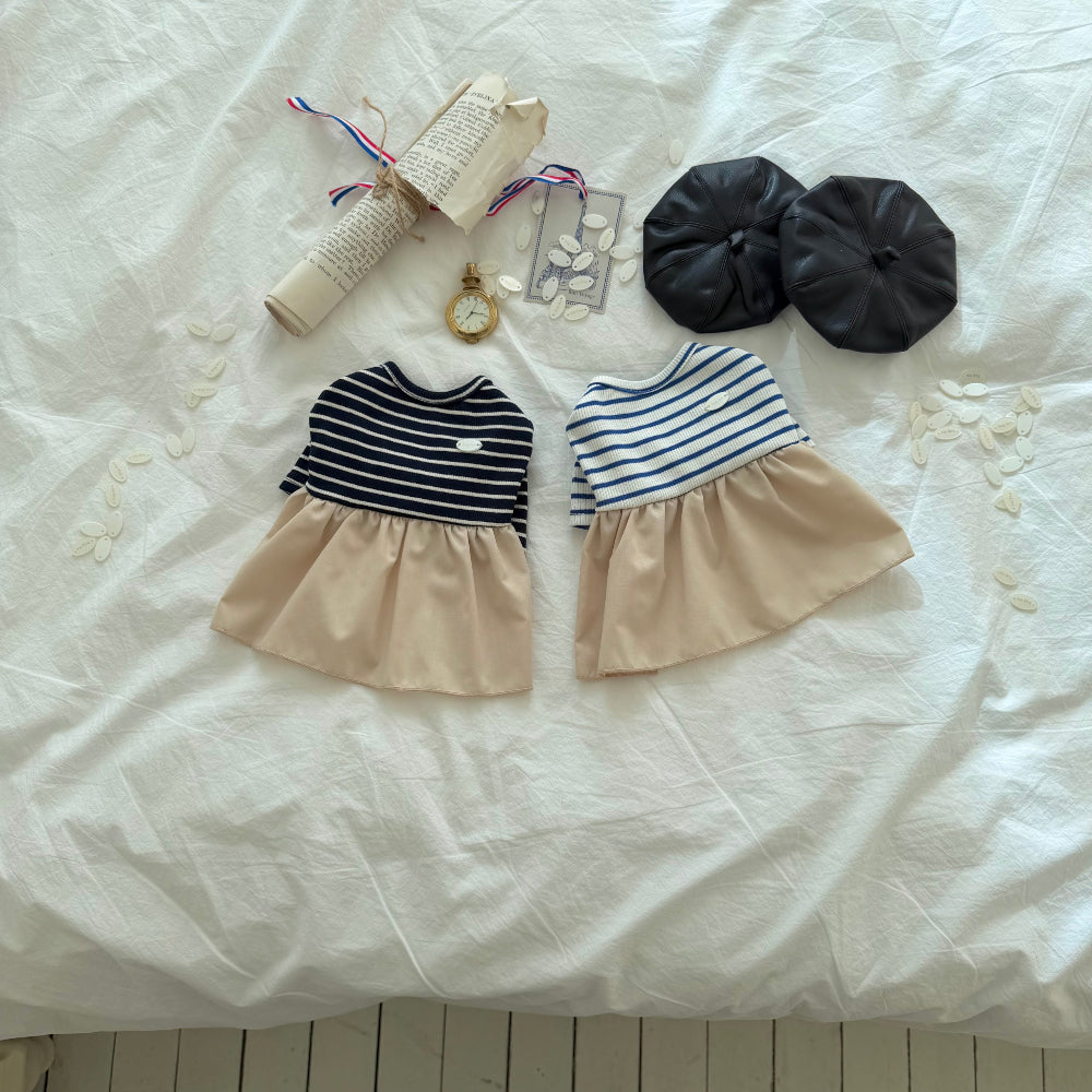 Marine French Dress (2 colors)