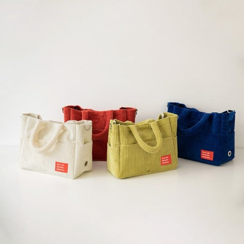 All day corduroy Dog Walking Bag (4 colors)