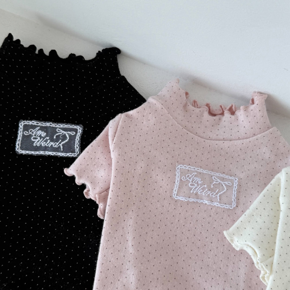 Dot Turtleneck T-Shirt (3 colors)