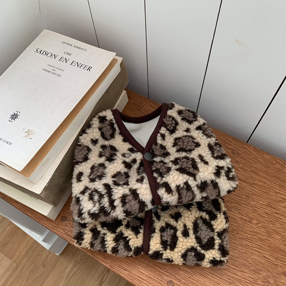 Leopard Sherpa Vest (2 colors)