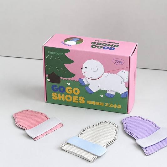Gogo Disposable Dog Shoes 72 Pieces (Small-Medium Dogs)