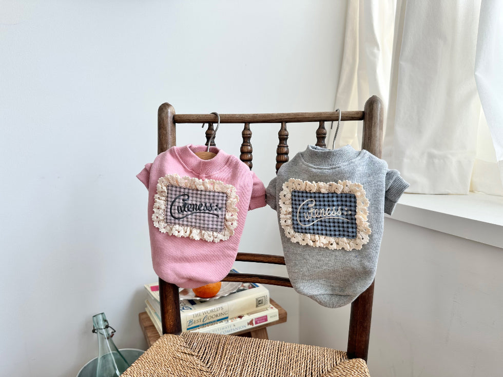 Cuteness Lace Sweatshirt (2 colors)