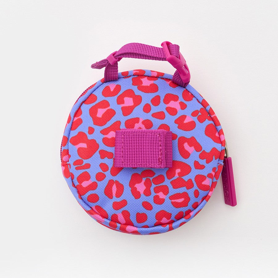 Dingle Dangle Poop Bag Pouch (Leopard Lavender Blue)