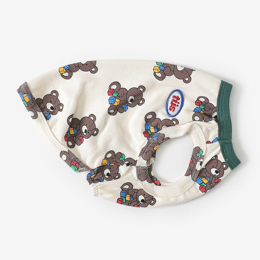 Block Toy Bear Sleeveless Tee