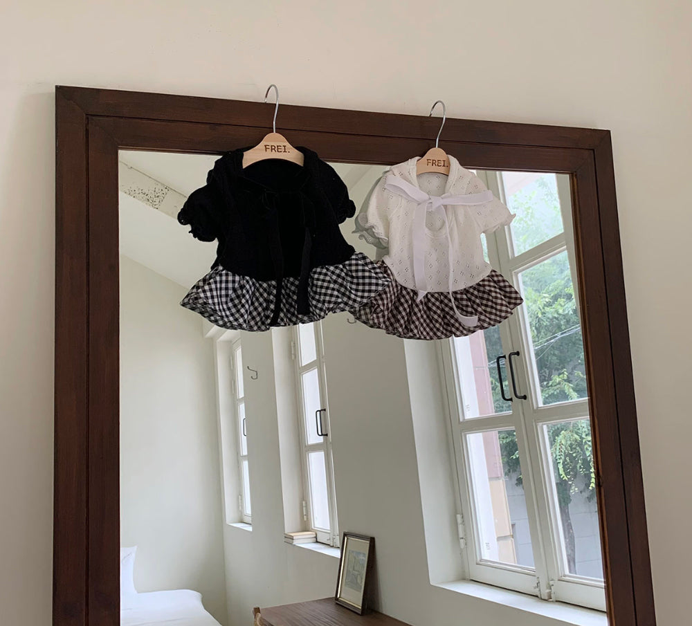 Ballet Velvet Check Dress (2 colors)