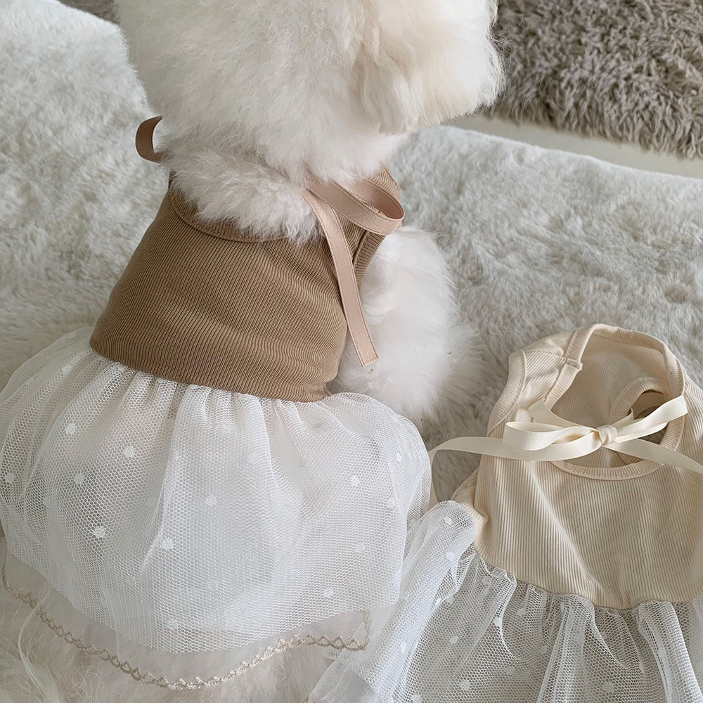 Ballet Ribbed Sleeveless Dress (2 colors)