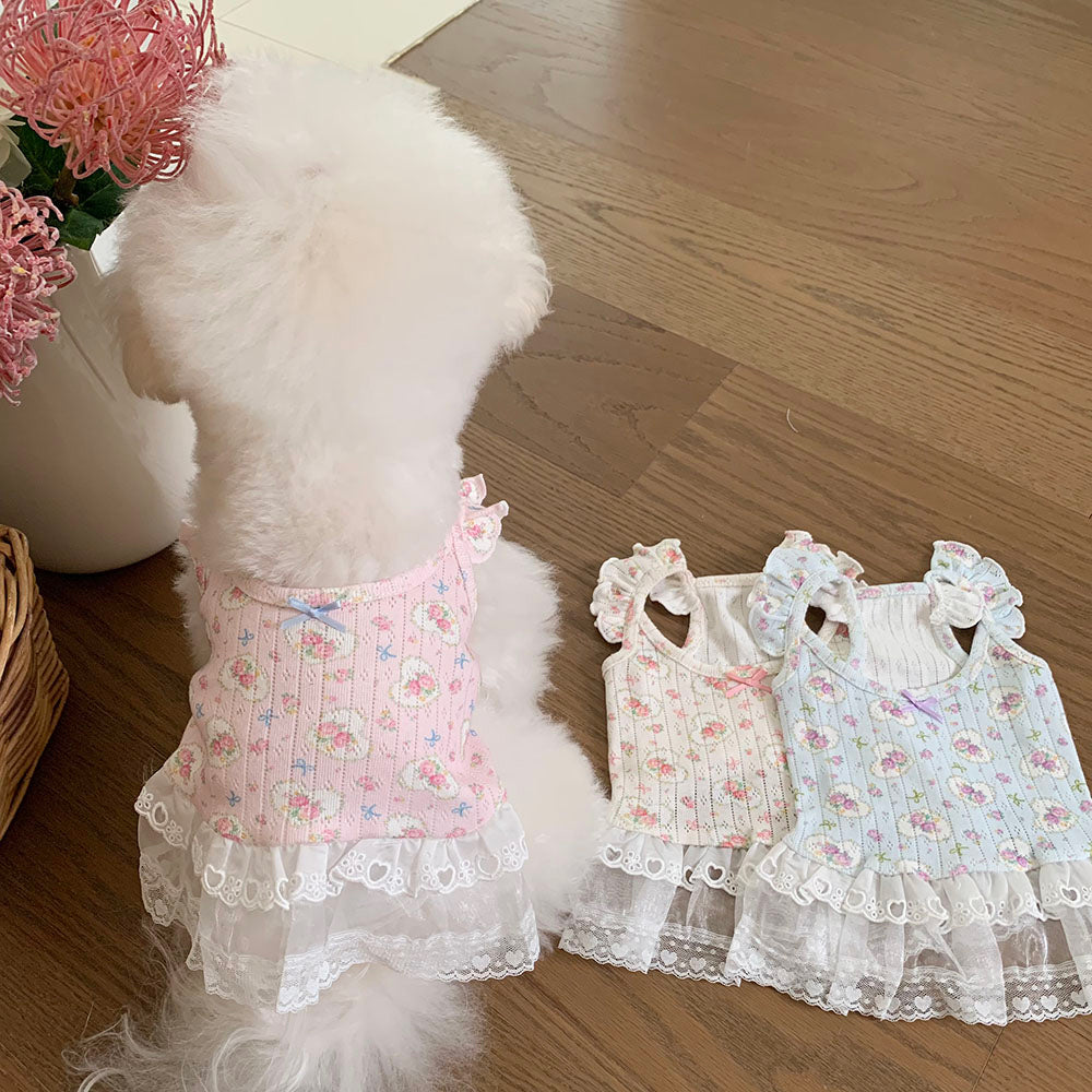 Fairy Petal Frill Dress (3 colors)